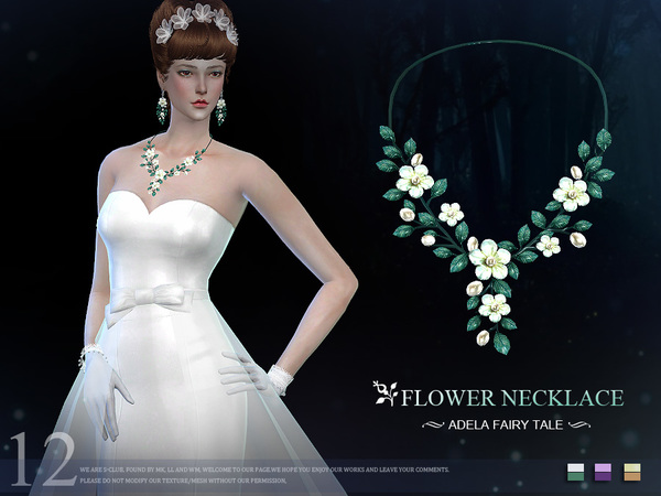 Sims 4 Necklace N12 by S Club LL at TSR