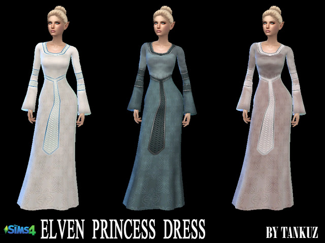 Sims 4 Elven Princess Dress at Tankuz Sims4