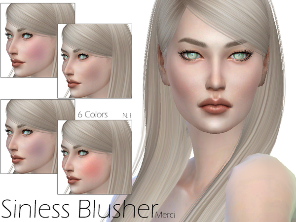Sims 4 Sinless Blusher by Merci at TSR