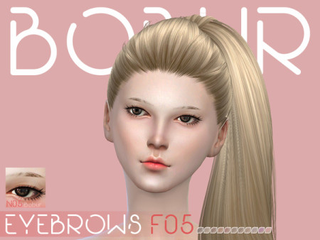 Bobur eyebrows F05 by Bobur3 at TSR