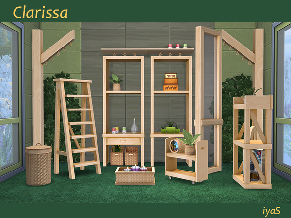 Sims 4 Clarissa set by soloriya at TSR
