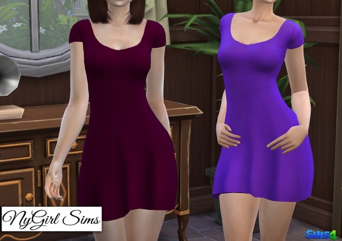 Sims 4 Basic T Shirt Sundress at NyGirl Sims