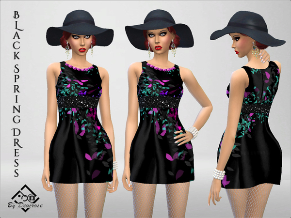 Sims 4 Spring Dresses Set by Devirose at TSR