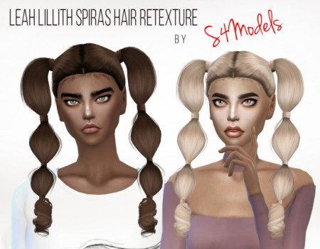 LeahLillith Spirals Hair Retexture at S4 Models