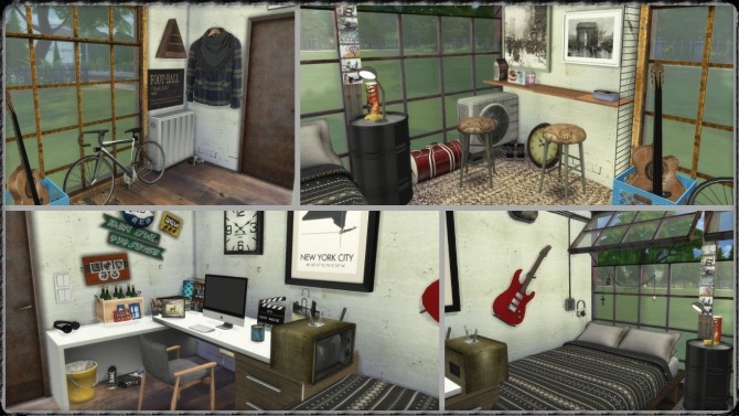 Sims 4 Room Build for a Boy at Dinha Gamer