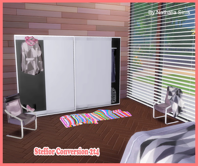 Sims 4 Bedroom Steffor Conversion 2t4 at Nathalia Sims