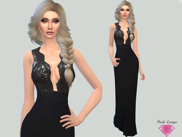 Sims 4 Flirt Dress by Karla Lavigne at TSR