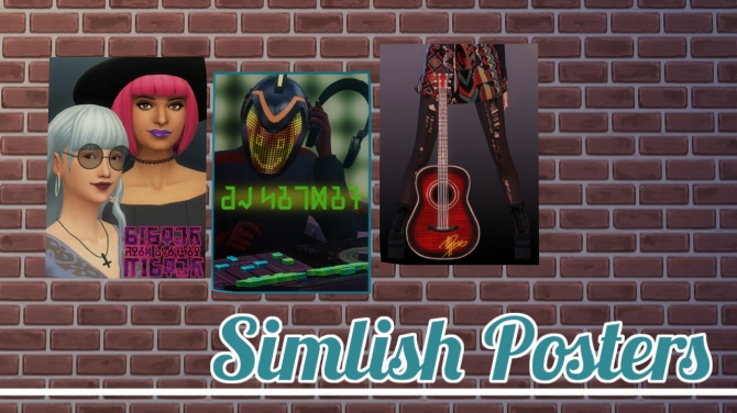 Sims 4 Simlish Posters Cc