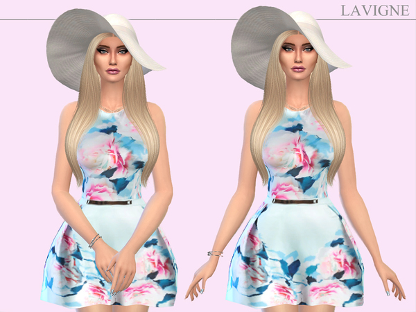 Sims 4 Yumi Dress by Karla Lavigne at TSR