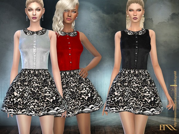 Sims 4 Avery Dress by EsyraM at TSR