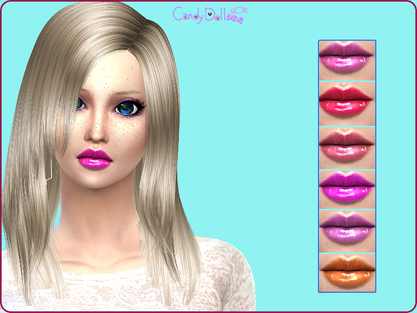 Sims 4 CandyDoll Shiny Cute LipGloss by DivaDelic06 at TSR