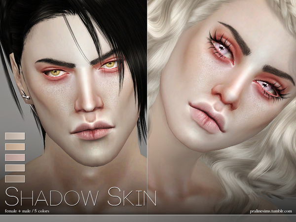 Sims 4 PS Shadow Skin by Pralinesims at TSR