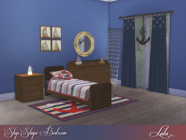 Sims 4 Ship Shape Boys Room by Lulu265 at TSR