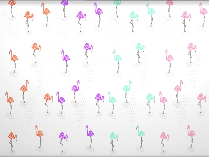 Sims 4 Flamingo Wallpaper at Simiracle