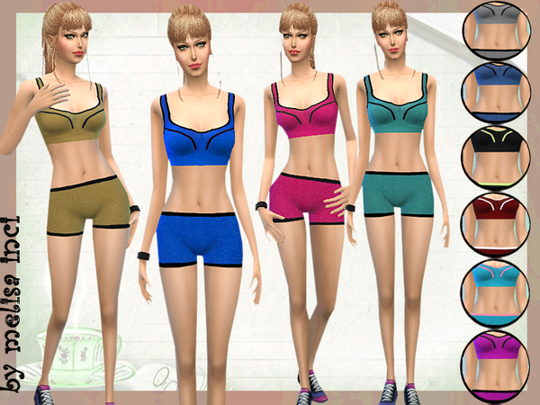 Sims 4 Gym Fitness Wear by melisa inci at TSR