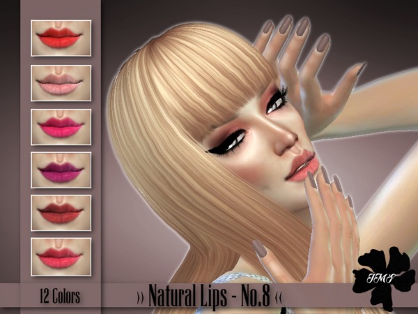 Sims 4 IMF Natural lips No.8 by IzzieMcFire at TSR