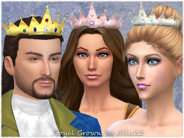 Sims 4 Royal Crown (Hat) by alin2 at TSR