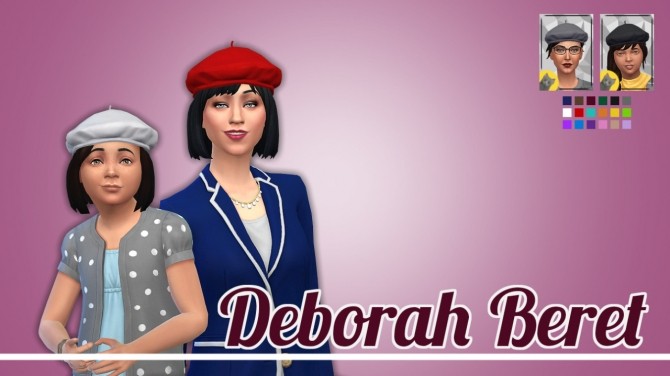 Sims 4 Deborah Beret at Jool’s Simming