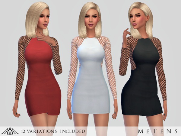 Sims 4 Escape dress by Metens at TSR