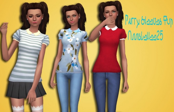 Puffy Sleeve Tops by Annabellee25 at SimsWorkshop » Sims 4 Updates