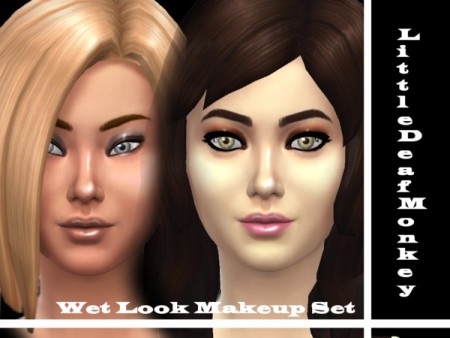 Wet Look Makeup Set by littledeafmonkey at TSR