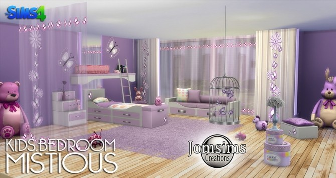 Sims 4 Mistious kids bedroom at Jomsims Creations