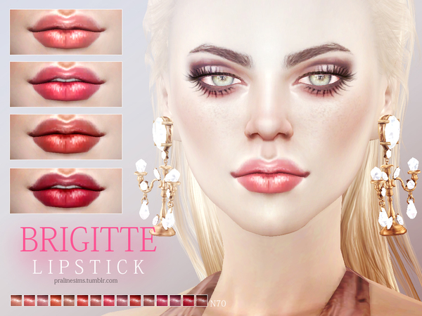 Sims 4 Brigitte Lipstick N70 by Pralinesims at TSR