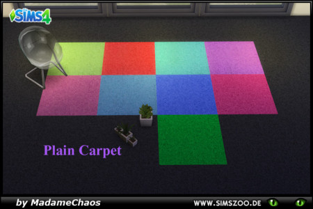 Plain Carpet by MadameChaos at Blacky’s Sims Zoo
