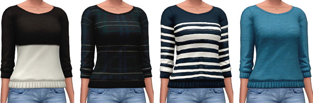 Sims 4 Loose Knit Sweaters at Marvin Sims