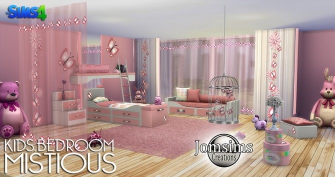 Sims 4 Mistious kids bedroom at Jomsims Creations