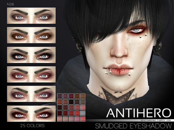 Sims 4 Antihero Makeup Set by Pralinesims at TSR