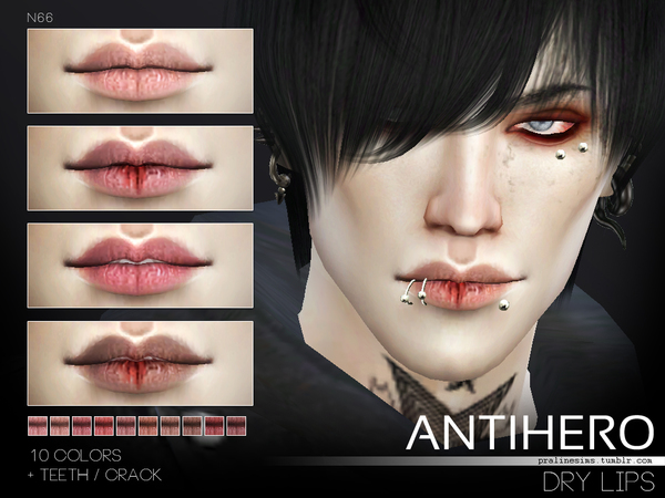 Sims 4 Antihero Makeup Set by Pralinesims at TSR