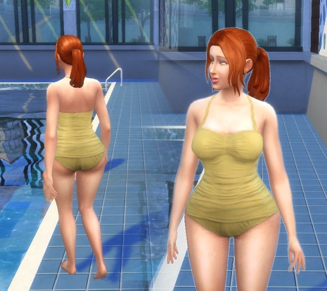 Sims 4 Draped Swimsuit at My Stuff