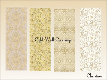 Gold Wall Coverings Tile and Carpet by Christine11778 at Mod The Sims