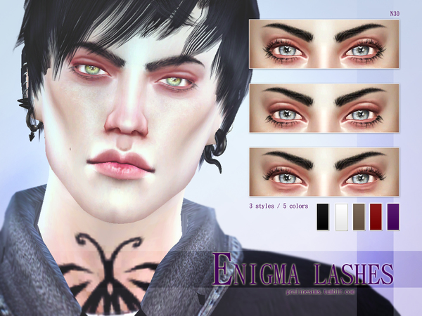 Sims 4 Enigma Lashes N30 by Pralinesims at TSR