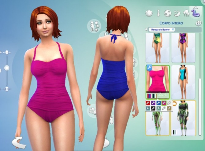 Sims 4 Draped Swimsuit at My Stuff