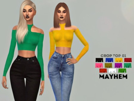 Crop Top 01 By NataliMayhem At TSR » Sims 4 Updates