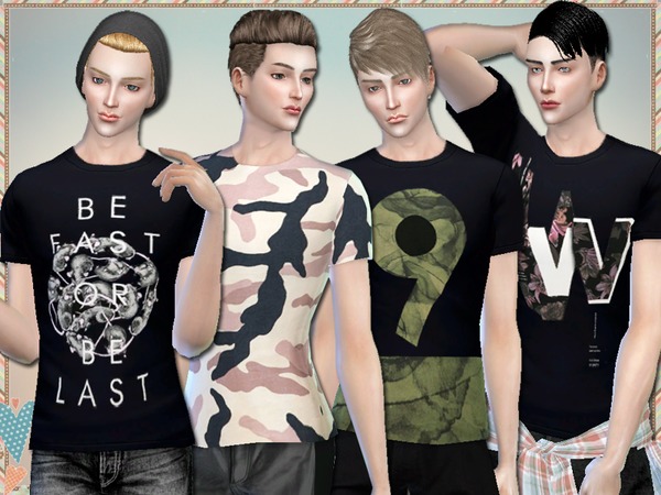Sims 4 Fast Or Last T Shirts For Men by Simlark at TSR