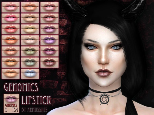 Sims 4 Genomics Lipstick by RemusSirion at TSR