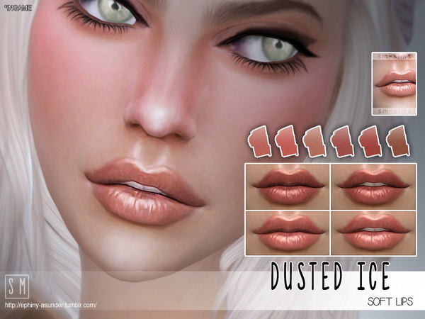 Sims 4 Dusted Ice Soft lips by Screaming Mustard at TSR