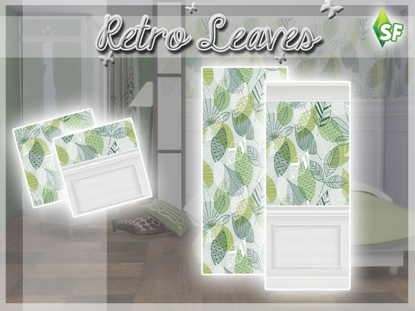 Sims 4 Retro Leaves by SimFabulous at TSR