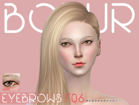 Bobur Eyebrows F06 by Bobur3 at TSR