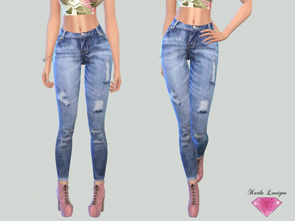 Sims 4 April Jeans by Karla Lavigne at TSR