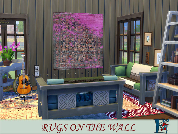 Sims 4 Rugs on the wall by evi at TSR
