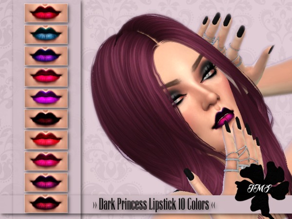 Sims 4 IMF Dark Princess Lipstick by IzzieMcFire at TSR