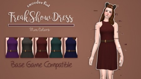 Freakshow Dress by Snooders at SimsWorkshop