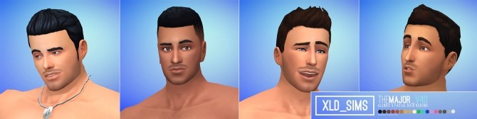 Sims 4 The Major Facial Hair V4.0 by Xld Sims at SimsWorkshop