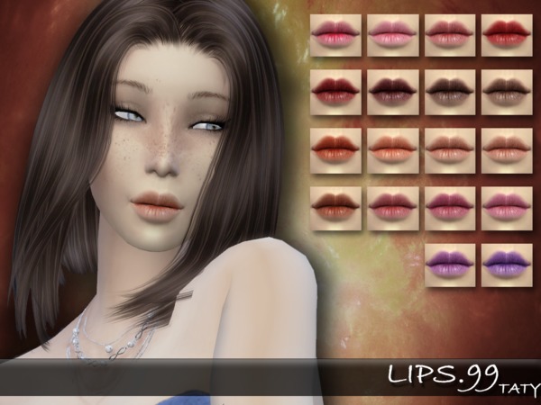 Sims 4 Taty Lips 99 by tatygagg at TSR