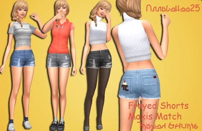 Sims 4 Maxis Match Shorts by Annabellee25 at SimsWorkshop