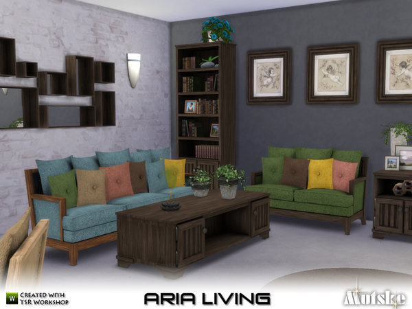 Sims 4 Aria Living by mutske at TSR